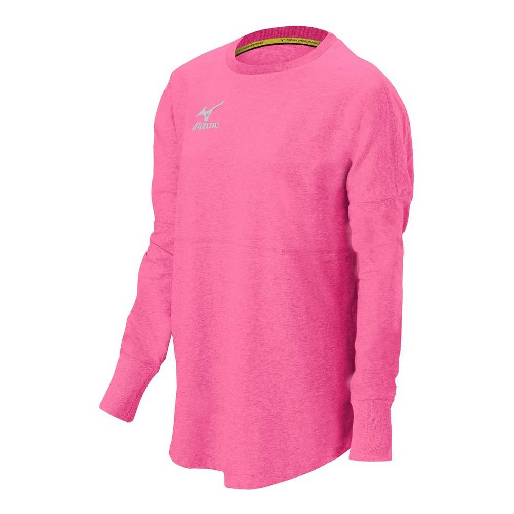 Pullover Mizuno Hitter’s Mujer Rojas Rosas Baratas YUOJ-52071